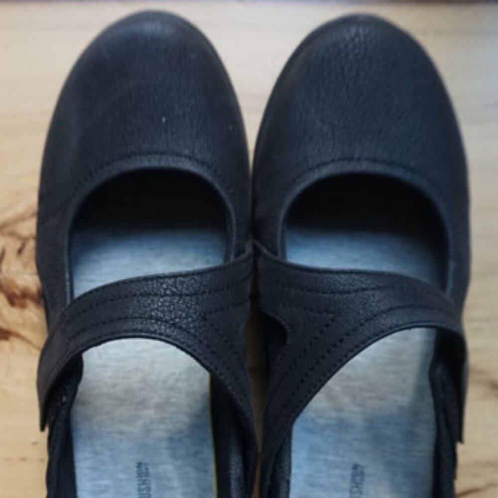 Clarks Cloudsteppers Sillian Bella MaryJane Black Shoe GUC Size 9.5 M